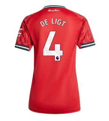 Manchester United Matthijs de Ligt #4 Hjemmebanetrøje Dame 2025-26 Kortærmet